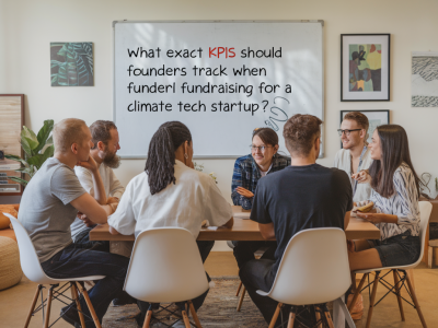 What exact kpis should founders track when fundraising for a climate tech startup?