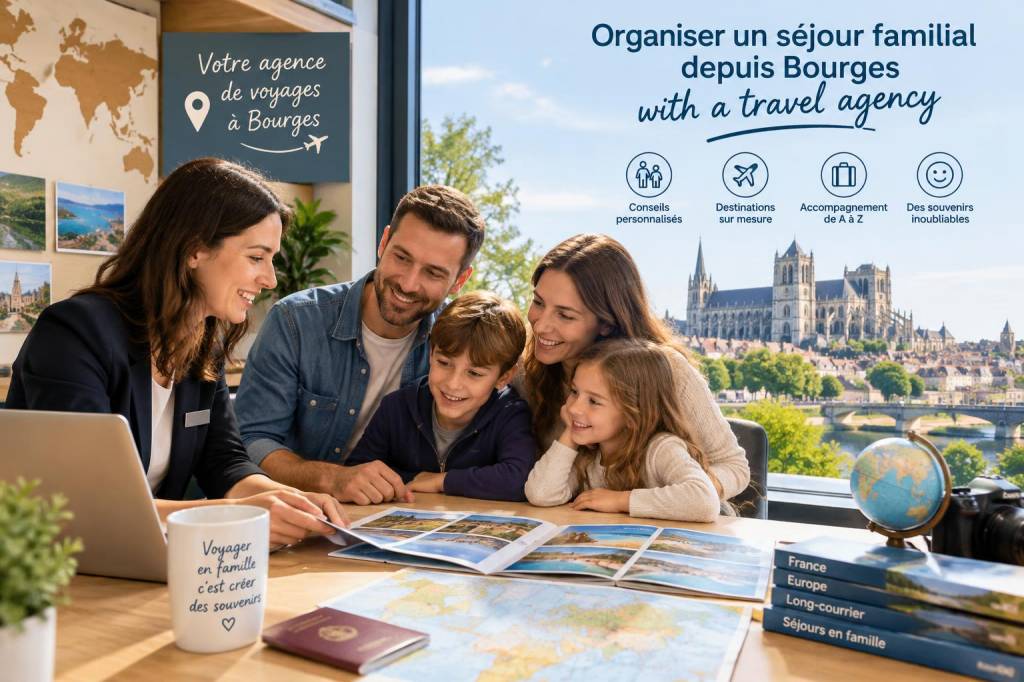 Organiser un séjour familial depuis Bourges with a travel agency